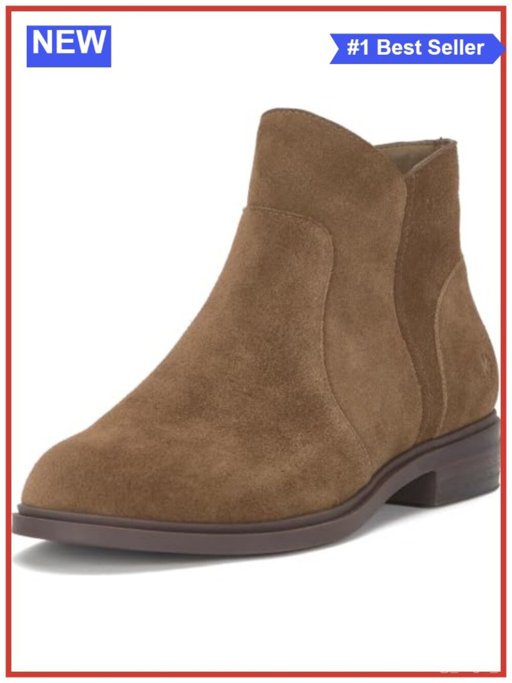 Premium Suede Ankle Bootie with Zipper Closure